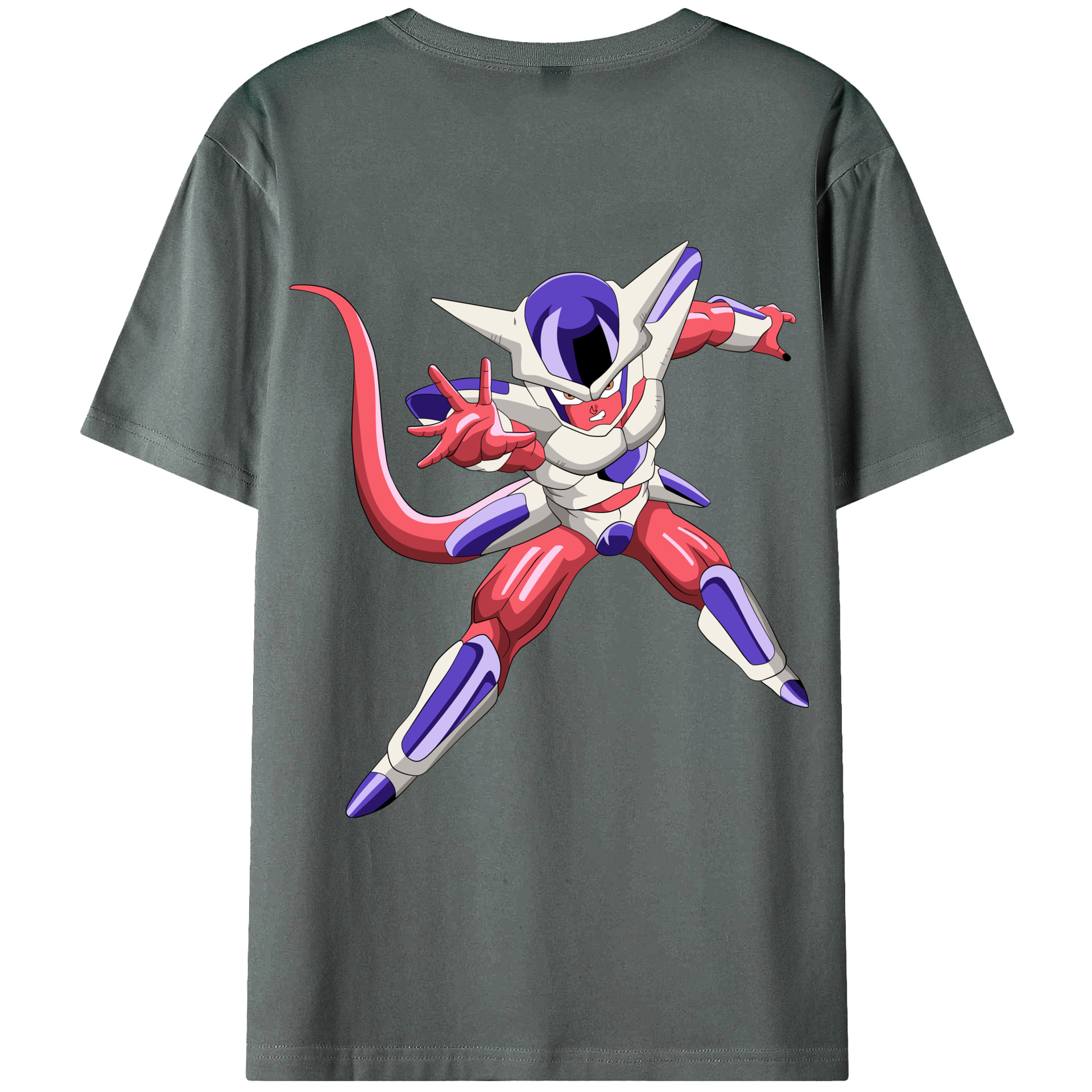 （画像用） ドラゴンボール フリーザ DRAGON BALL Frieza 綿100％ メンズ半袖Tシャツ（バックプリント） 通気性